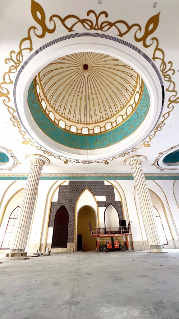 Mosque interior contracting by Shukran Group